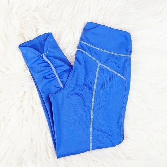 Blue Fila Cropped Leggings Women's Small - Picture 3 of 6